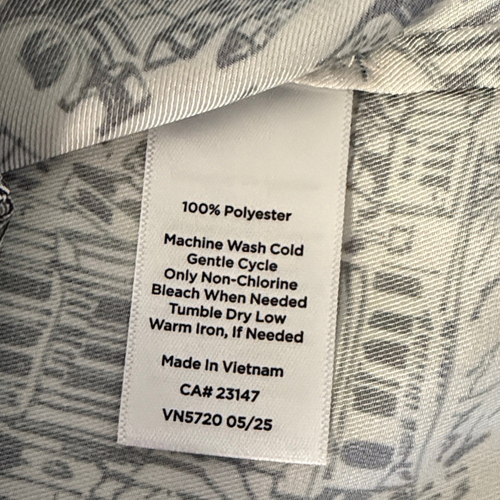 Talbots London Map Button Front Shirt - Picture 6 of 7
